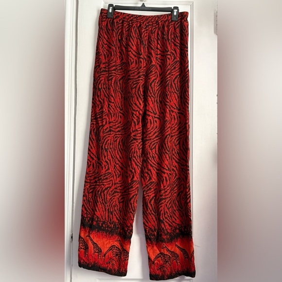Anthony Original Maxi Jacquard Zebra/Giraffe Print pants , Size: Large - Picture 2 of 9